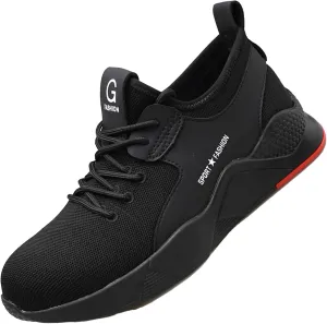 Steel Toe Shoes for Men Work Shoes Slip Resistant Composite Toe Shoes Safety Footwear for Women Breathable Fashionable