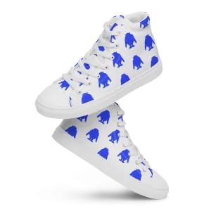 Super Yeti Feet (Men's High Top Canvas Shoes)