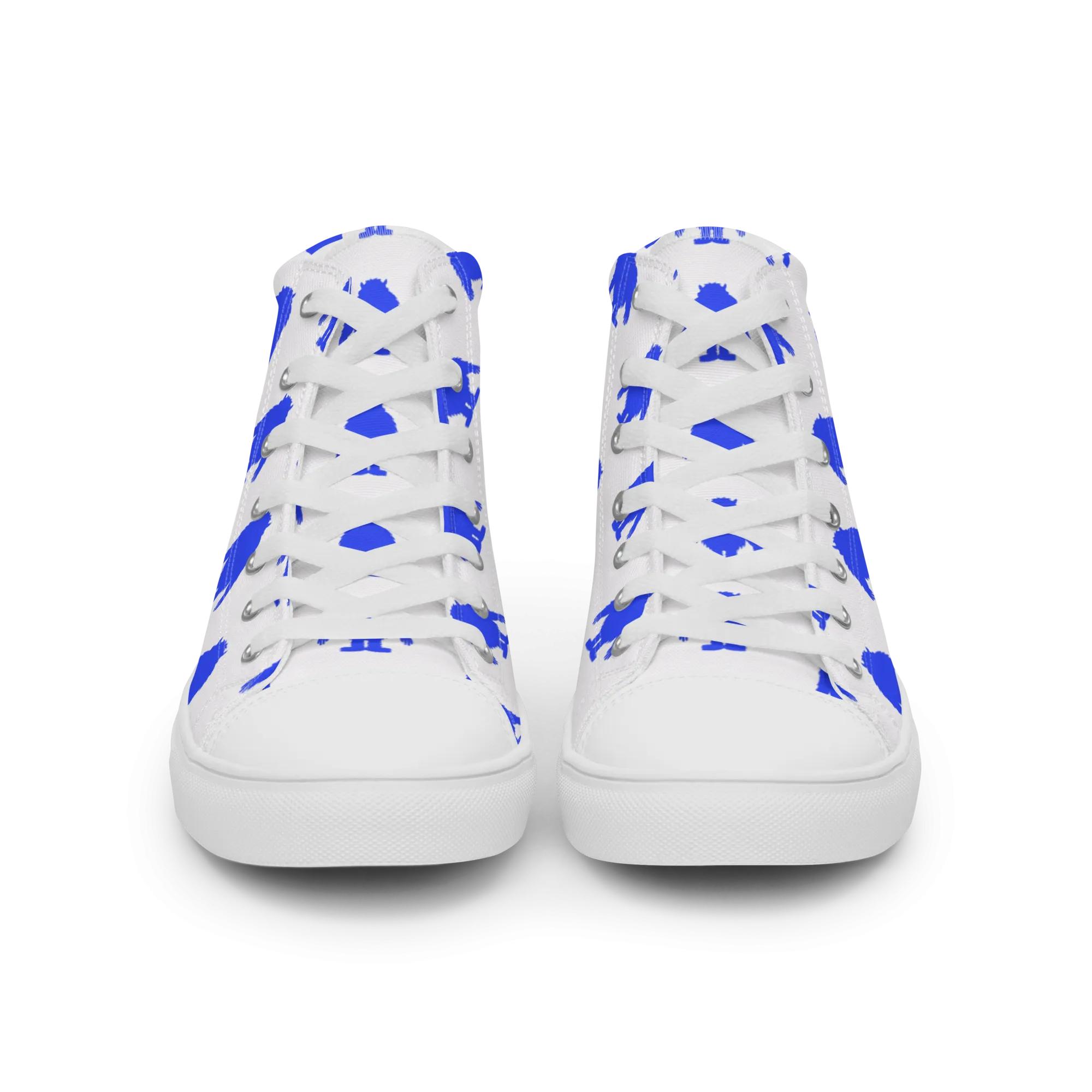 Super Yeti Feet (Men's High Top Canvas Shoes)
