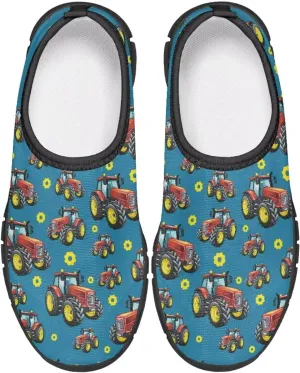 TODIYADDU Kids Running Shoes Slip On Tennis Shoes Boys Girls Lightweight Mesh Trendy Sports Sneakers