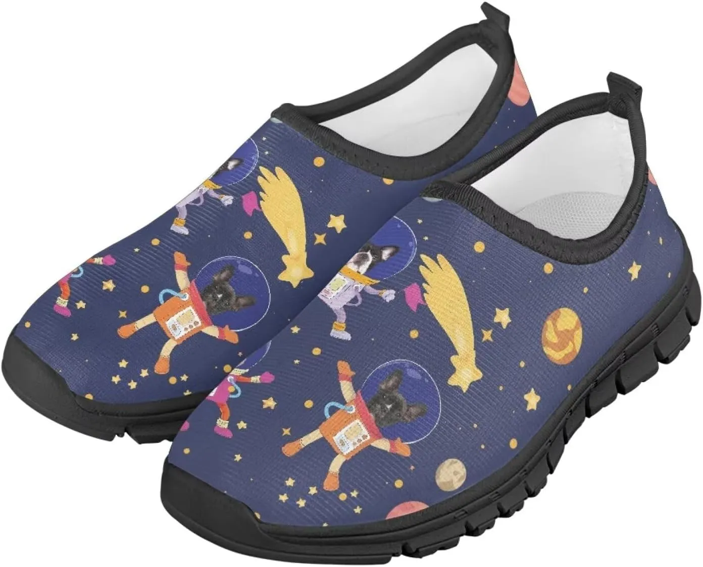 TODIYADDU Kids Running Shoes Slip On Tennis Shoes Boys Girls Lightweight Mesh Trendy Sports Sneakers