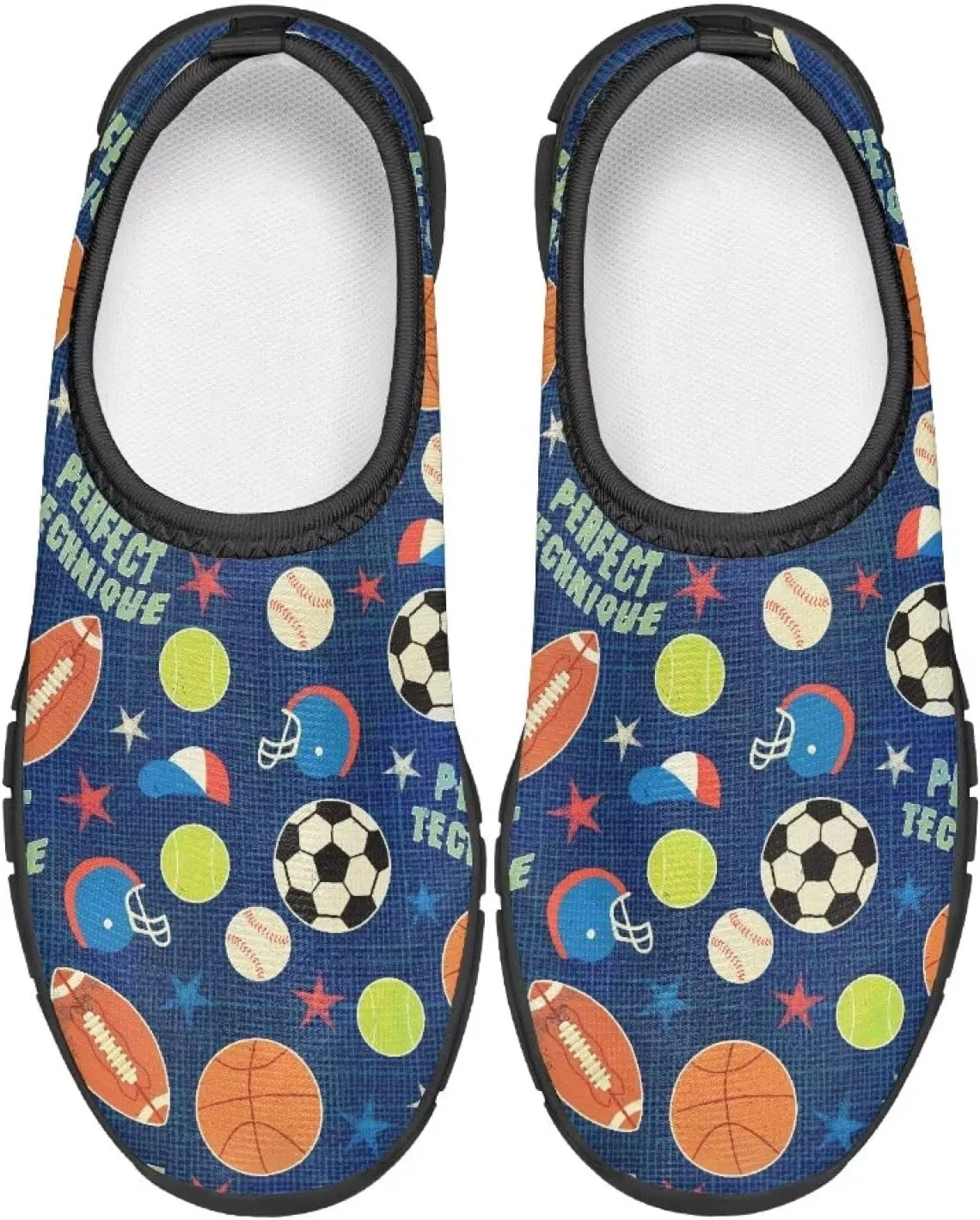 TODIYADDU Kids Running Shoes Slip On Tennis Shoes Boys Girls Lightweight Mesh Trendy Sports Sneakers