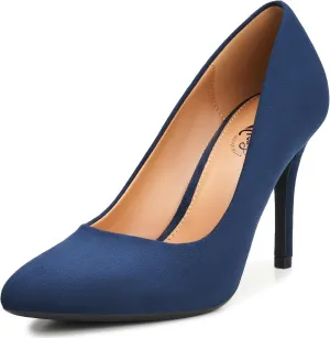 Trary Womens Slingback Pumps, Black Heels Gold Heels Nude Pink Red Heels, Pointed Toe High Heels for Women Sexy Stiletto Heels Buckle Ankle Strap Closed Toe Pumps Office Party Prom Dress Shoes