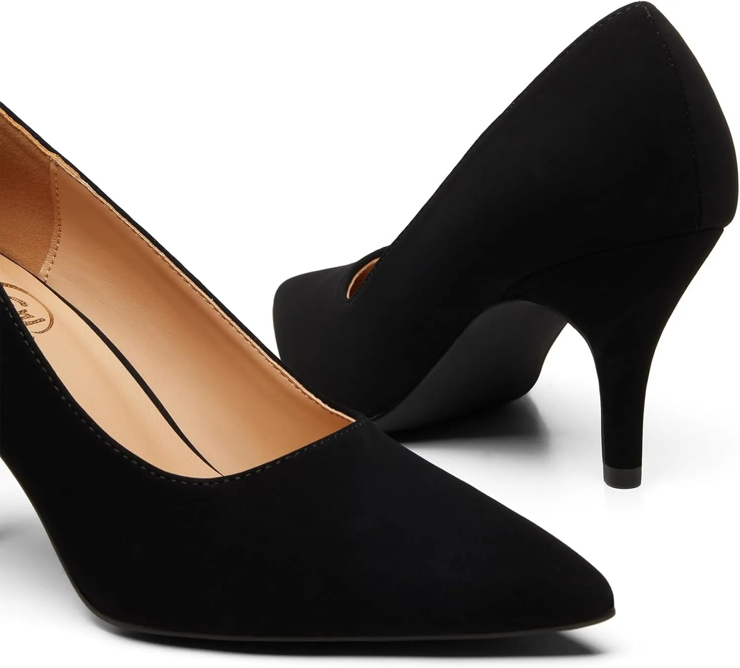 Trary Womens Slingback Pumps, Black Heels Gold Heels Nude Pink Red Heels, Pointed Toe High Heels for Women Sexy Stiletto Heels Buckle Ankle Strap Closed Toe Pumps Office Party Prom Dress Shoes