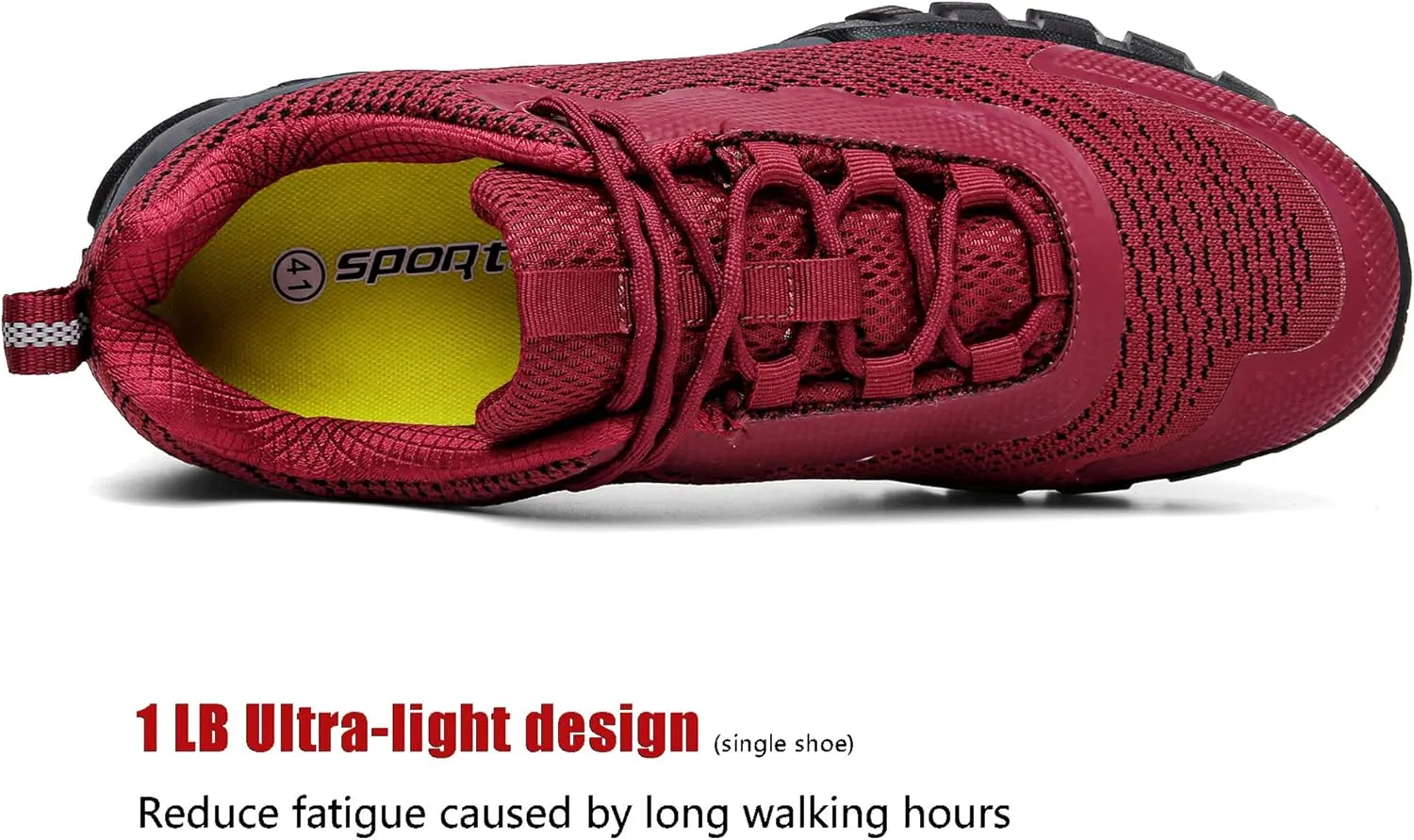 ulogu Waterproof Hiking Shoes for Men Women Comfy Lightweight Non-Slip All Day Walking Work Sneakers 6-Month Warranty