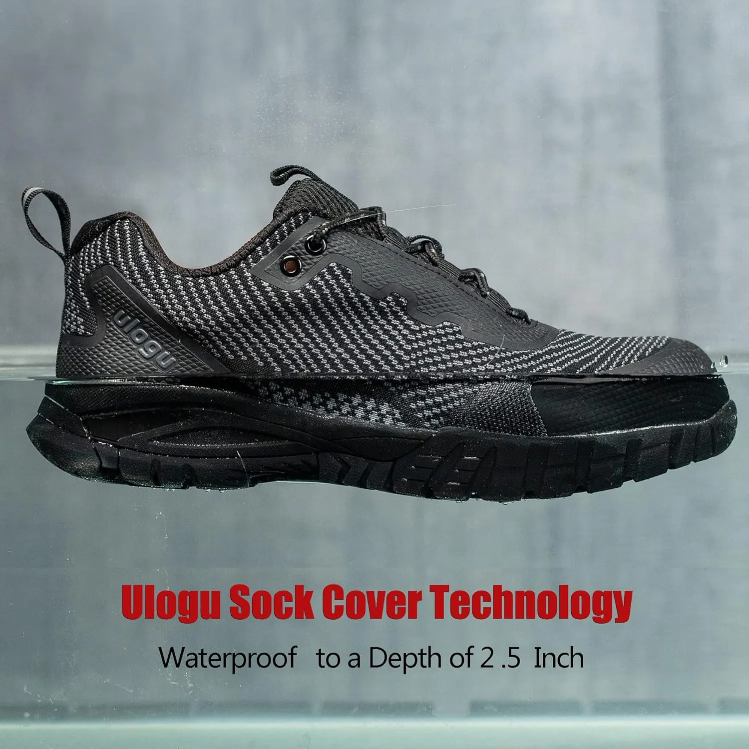 ulogu Waterproof Hiking Shoes for Men Women Comfy Lightweight Non-Slip All Day Walking Work Sneakers 6-Month Warranty