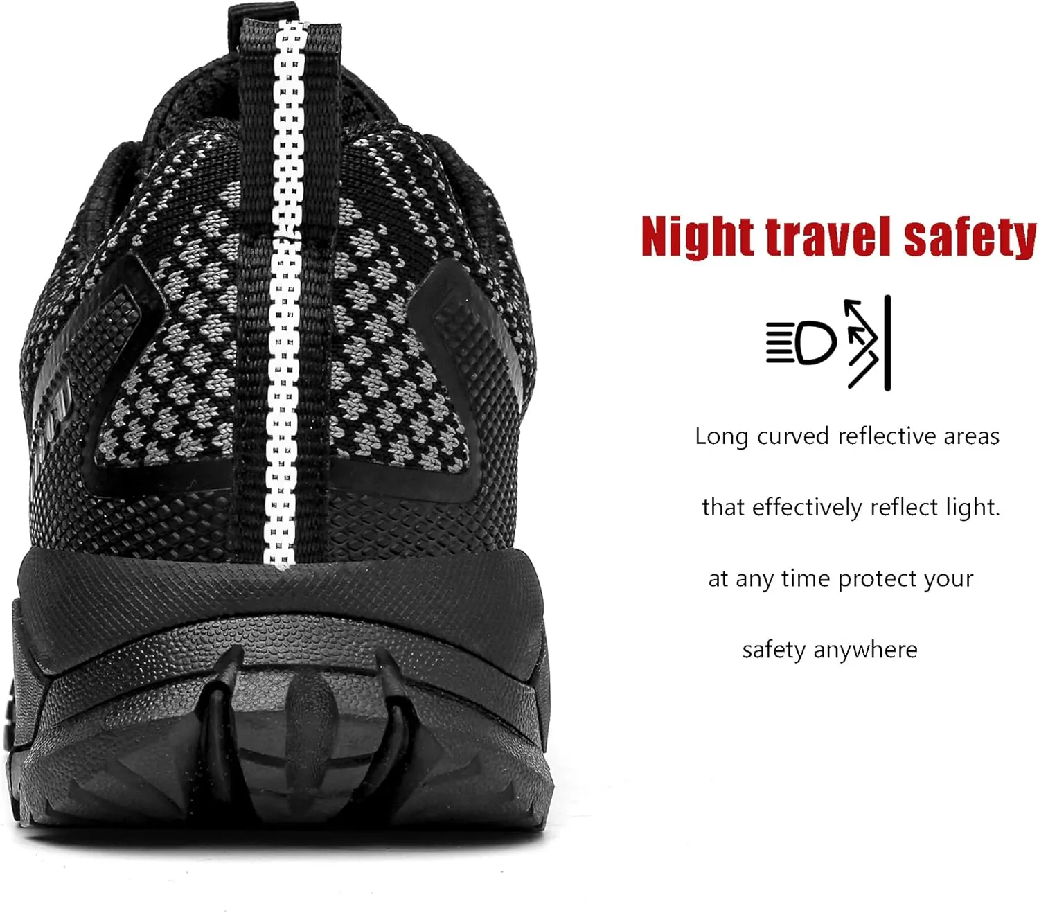 ulogu Waterproof Hiking Shoes for Men Women Comfy Lightweight Non-Slip All Day Walking Work Sneakers 6-Month Warranty