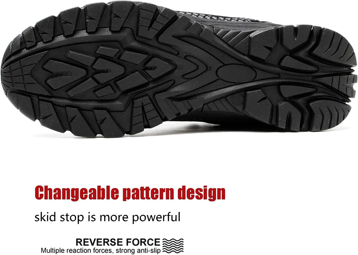 ulogu Waterproof Hiking Shoes for Men Women Comfy Lightweight Non-Slip All Day Walking Work Sneakers 6-Month Warranty