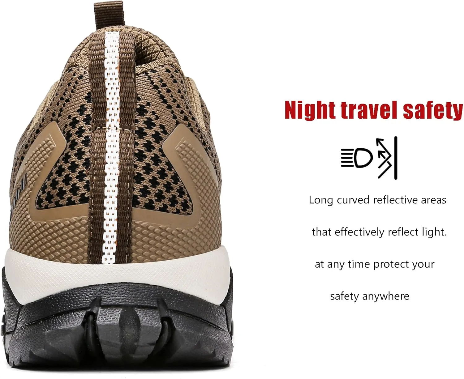ulogu Waterproof Hiking Shoes for Men Women Comfy Lightweight Non-Slip All Day Walking Work Sneakers 6-Month Warranty