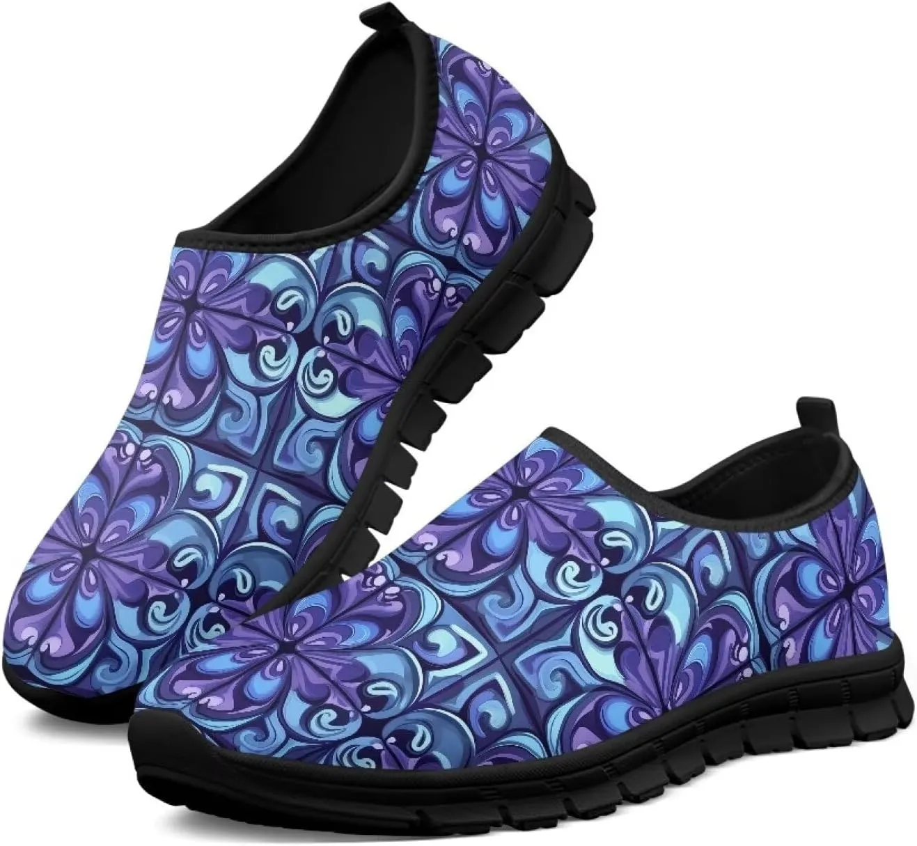 Women Casual Shoes Non-Slip Sports Sneaker Lightweight Athletic Shoe Slip On Loafers for Walking Running US5.5-11.5
