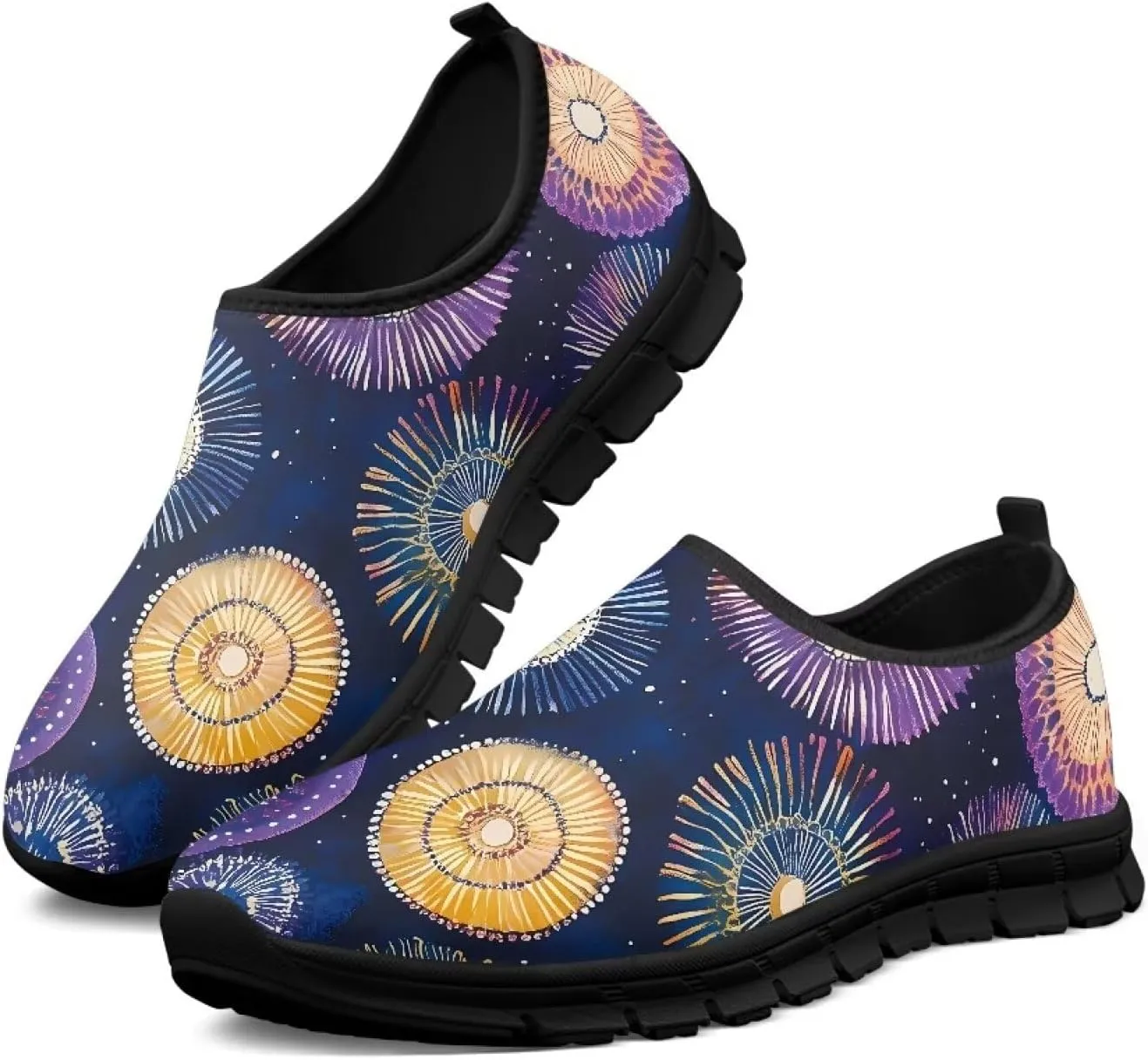 Women Casual Shoes Non-Slip Sports Sneaker Lightweight Athletic Shoe Slip On Loafers for Walking Running US5.5-11.5