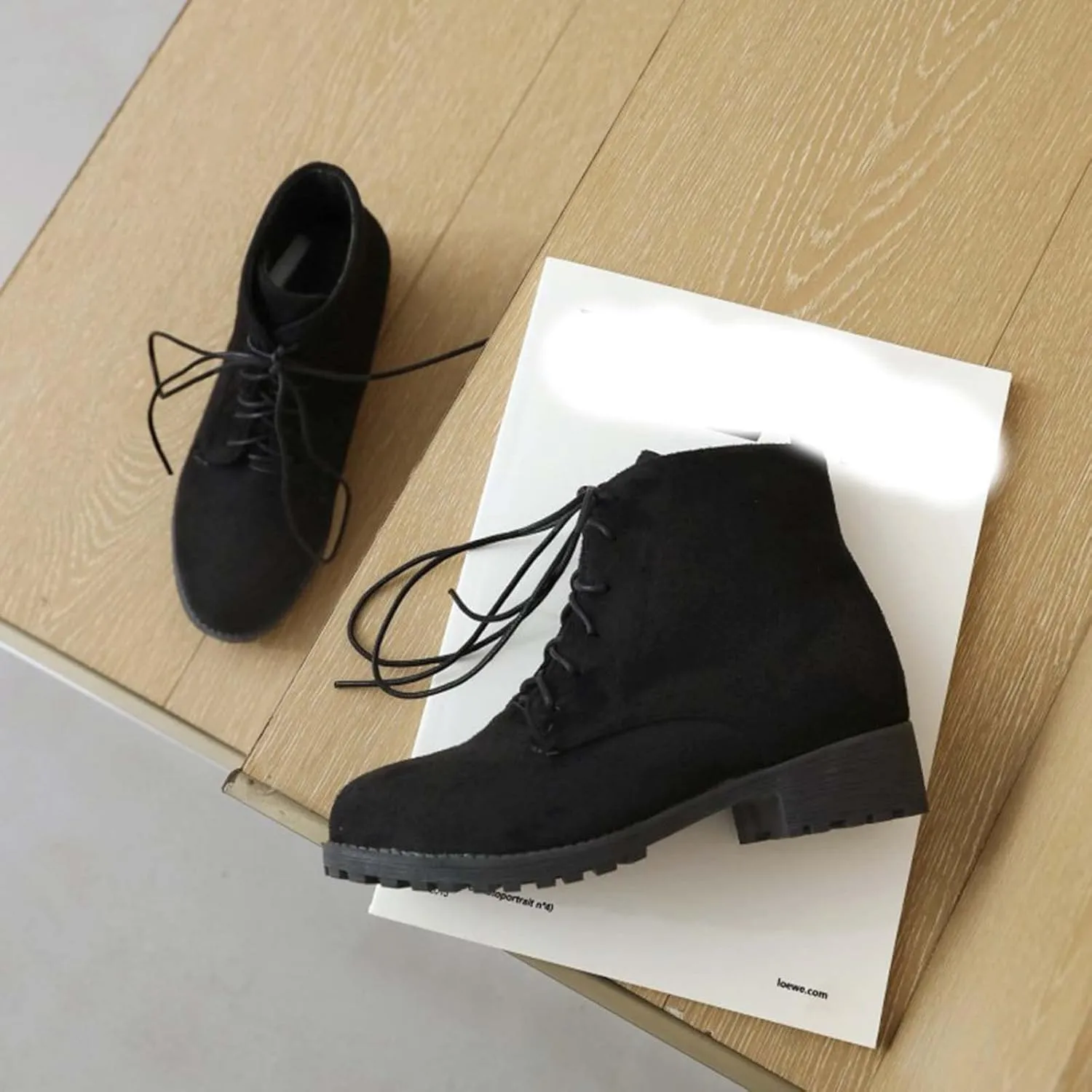 Women's Ankle Boots & Booties Comfortable Wide Width Booties Short Western Boots for Women Walking Shoes Women Fashion Round Toe Cut Out Chunky Stacked Heel Slip on