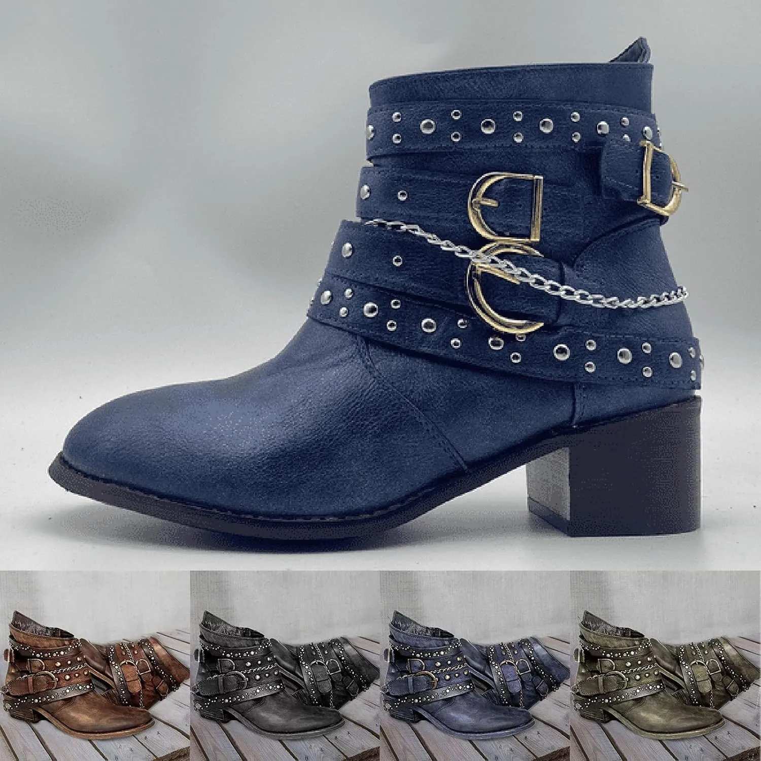 Women's Boots Ankle Womens Black Booties Low Heel Women's Casual Boots Hiking Boot Laces Men Closed Toe Indoor and Outdoor Lace-up Round Toe Comfortable Low Heel