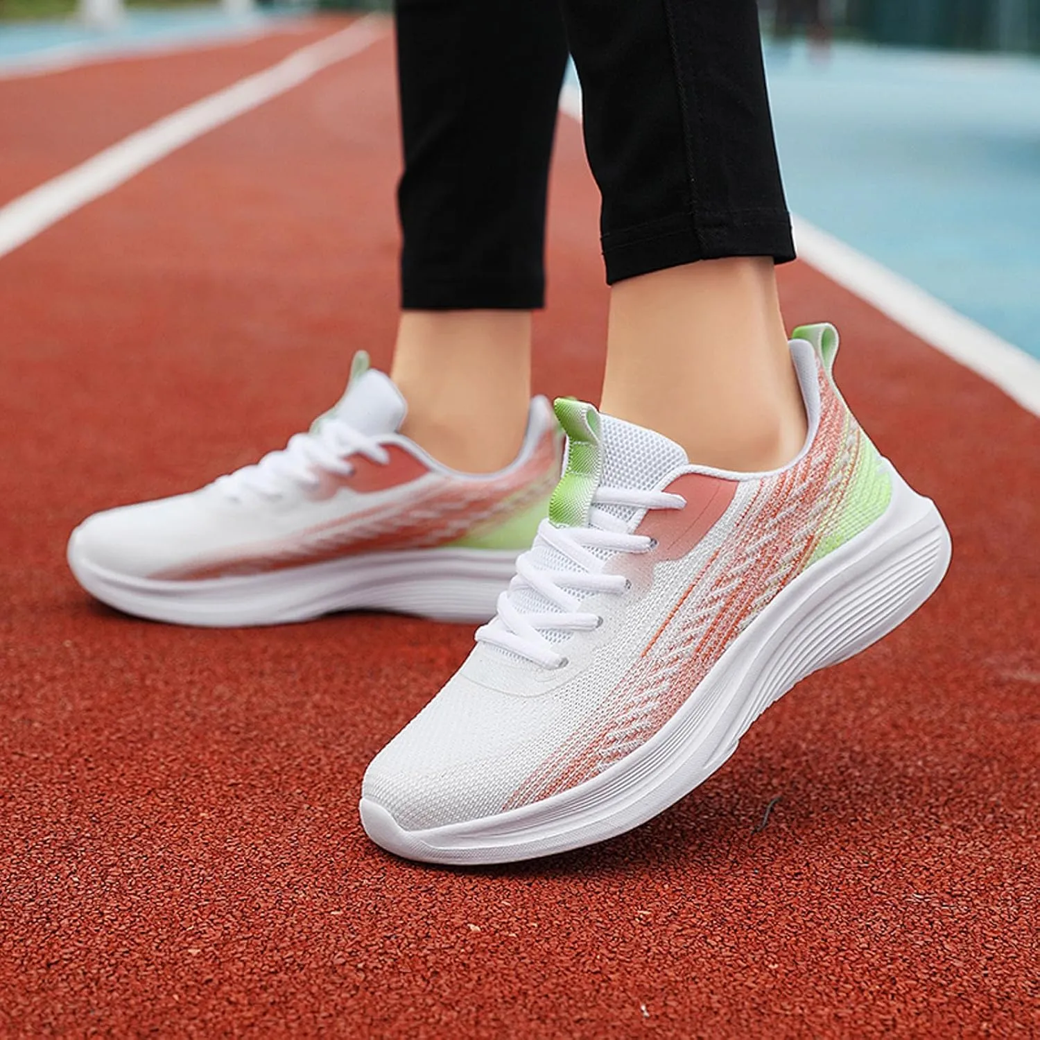 Women's Casual Breathable Mesh Sneakers Comfort Lightweight Breathable Sock Shoes Outdoor Casual Fitness Shoe
