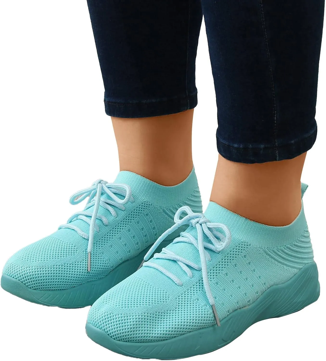 Womens Casual Shoes Arch Support Casual Dress Shoes Women's Fashion Sneakers Men's KnitFlex Breeze Mesh Sneakers Oxfords Lace High Top Basketball Shoe Cross Trainer Shoe