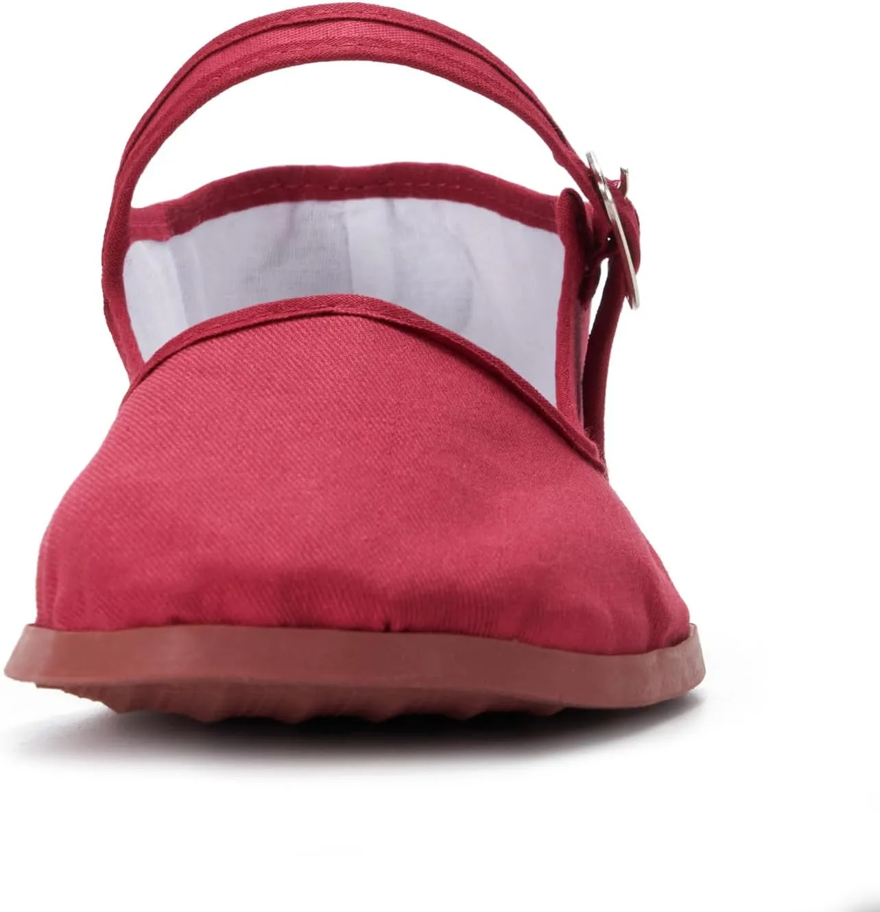 Women's Classic Chinese Mary Jane Shoes Slippers China Doll Flats Buckle Slip On Kung Fu Shoes