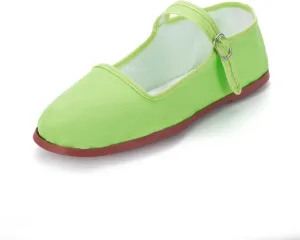 Women's Classic Chinese Mary Jane Shoes Slippers China Doll Flats Buckle Slip On Kung Fu Shoes