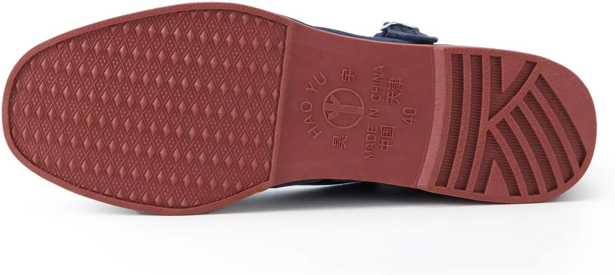 Women's Classic Chinese Mary Jane Shoes Slippers China Doll Flats Buckle Slip On Kung Fu Shoes