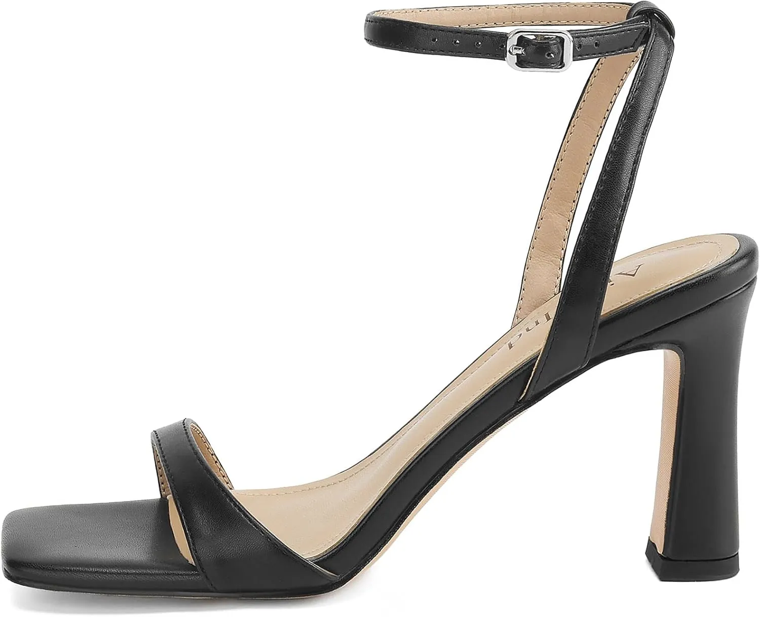 Women's Heeled Sandals Square Open Toe Chunky High Heels Ankle Strap Sandals for Women Prom Wedding Heels