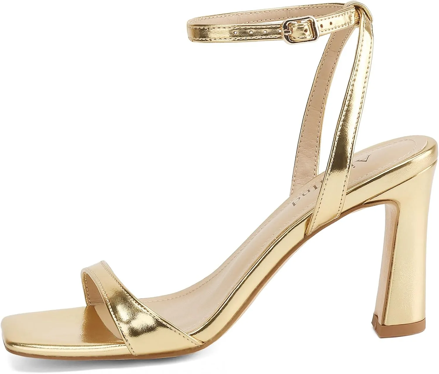 Women's Heeled Sandals Square Open Toe Chunky High Heels Ankle Strap Sandals for Women Prom Wedding Heels