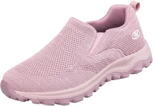 Women's Non Slip Comfortable Fashion Sneakers Comfort Lightweight Breathable Sock Shoes Comfort Diabetic Shoe