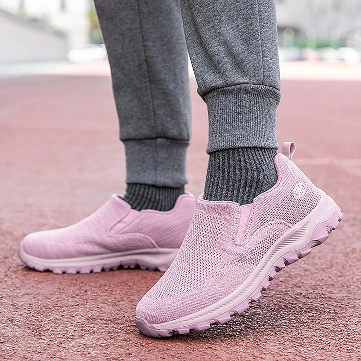 Women's Non Slip Comfortable Fashion Sneakers Comfort Lightweight Breathable Sock Shoes Comfort Diabetic Shoe