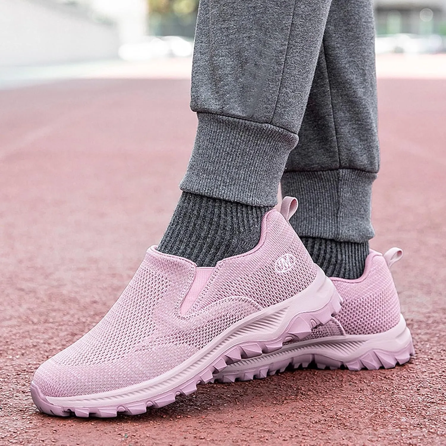 Women's Non Slip Comfortable Fashion Sneakers Comfort Lightweight Breathable Sock Shoes Comfort Diabetic Shoe
