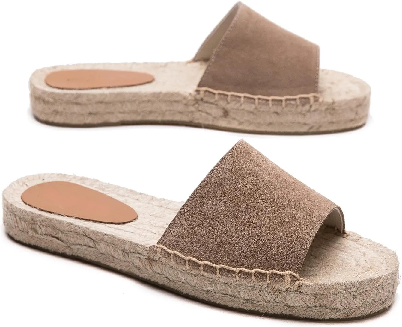 Women's One Word Thick Bottom Slippers - Fashionable Flat Shoes Comfortable Sandals Breathable Non slip Slippers Easy to Wear Suitable for Pairing with T-shirts, Dresses, Jeans