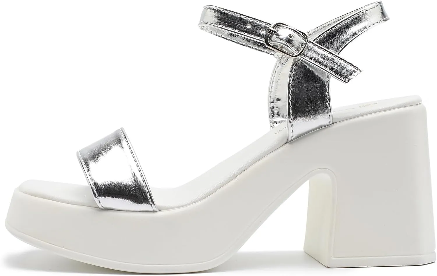 Women's Platform Heeled Sandals Comfortable Block Chunky Open Toe Ankle Strap Heels Fashion Wedding Party Evening Prom Dance Dress Shoes