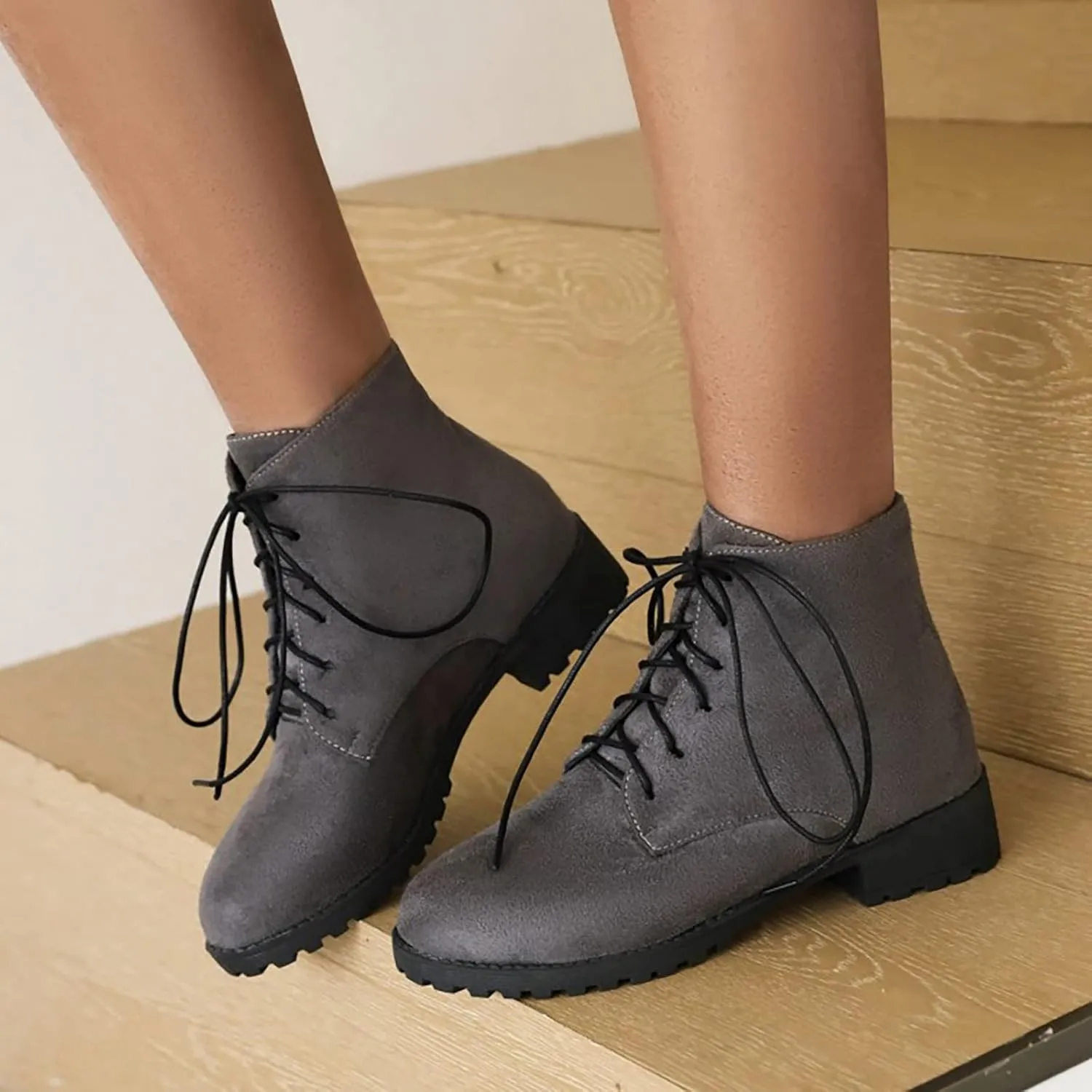 Womens Snow Boots Ankle Brown Booties with Heel Black Cowgirl Boots for Women Platform Bootie Ankle Boot Fashion Closed Head Low Heel Comfortable Pointed Toe