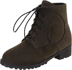 Womens Snow Boots Ankle Brown Booties with Heel Black Cowgirl Boots for Women Platform Bootie Ankle Boot Fashion Closed Head Low Heel Comfortable Pointed Toe