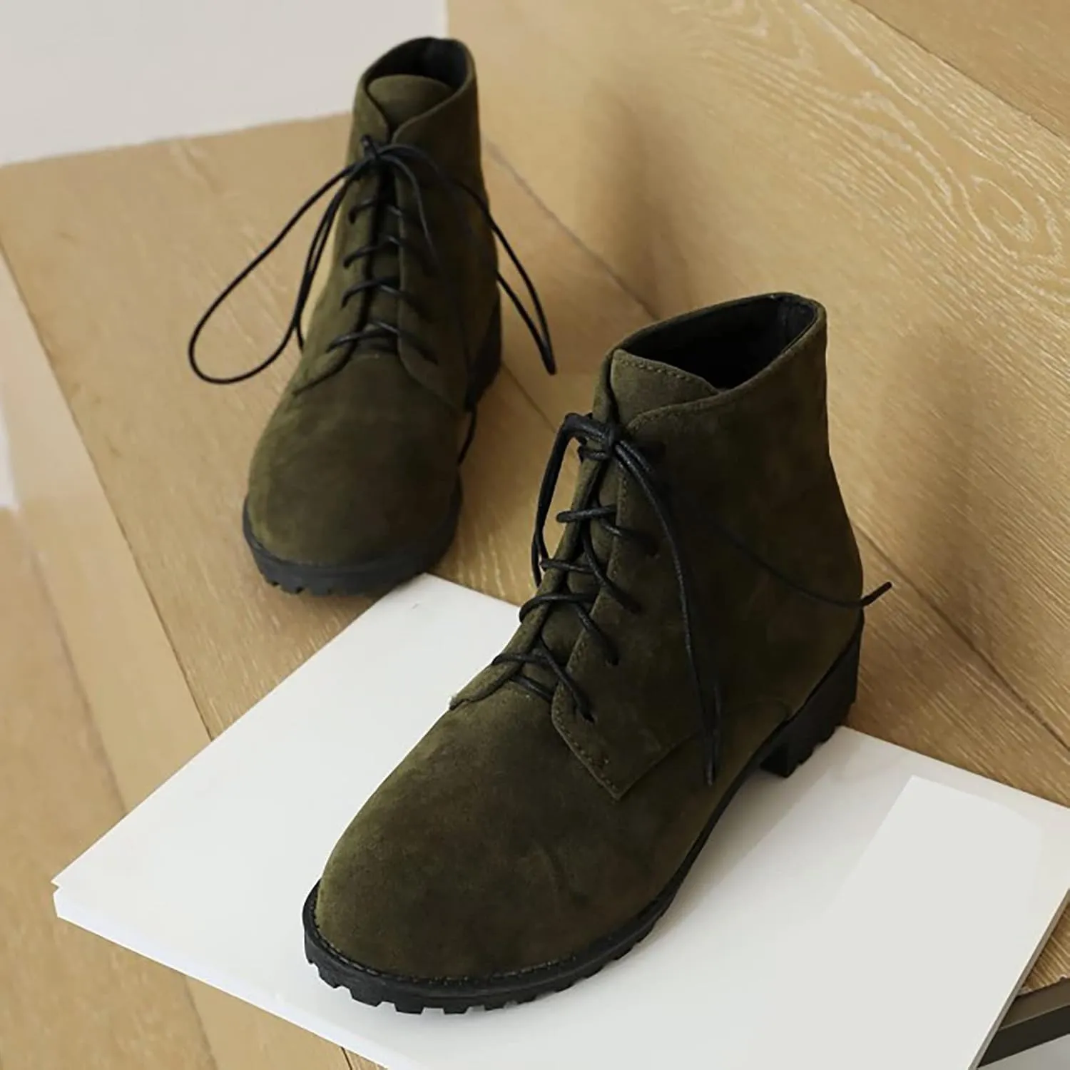 Womens Snow Boots Ankle Brown Booties with Heel Black Cowgirl Boots for Women Platform Bootie Ankle Boot Fashion Closed Head Low Heel Comfortable Pointed Toe