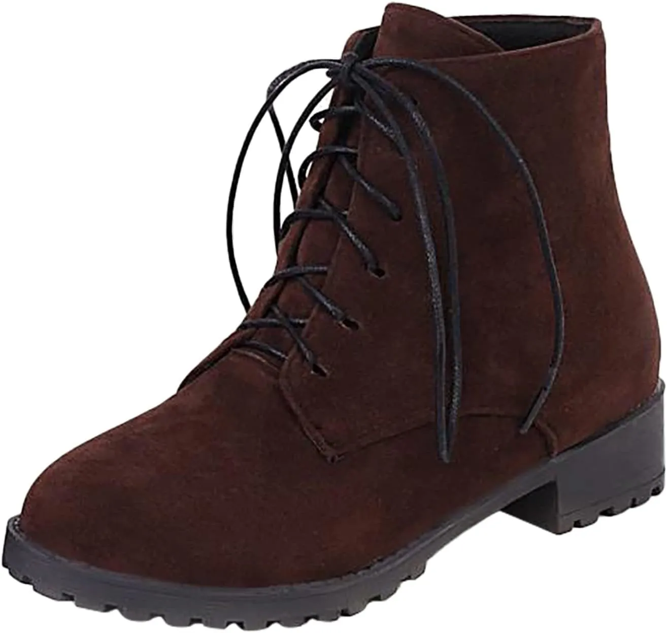 Womens Snow Boots Ankle Brown Booties with Heel Black Cowgirl Boots for Women Platform Bootie Ankle Boot Fashion Closed Head Low Heel Comfortable Pointed Toe