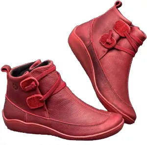Womens Snow Boots Ankle Cowboy Booties Wide Width Womens Low Boots Ankle Steel Toe Shoes for Women Lightweight Breathable Pointed Toe Mid Heel Slip On