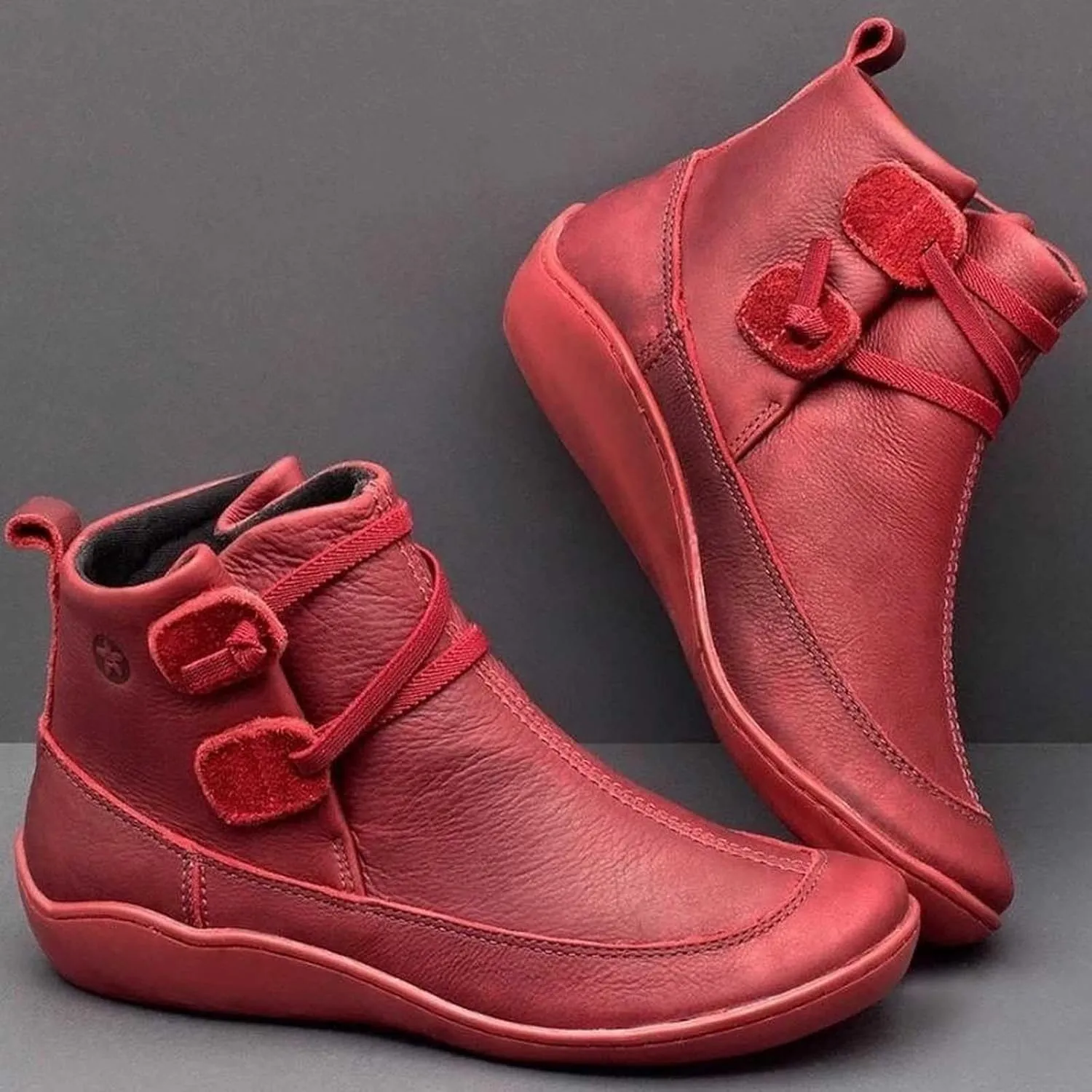 Womens Snow Boots Ankle Cowboy Booties Wide Width Womens Low Boots Ankle Steel Toe Shoes for Women Lightweight Breathable Pointed Toe Mid Heel Slip On